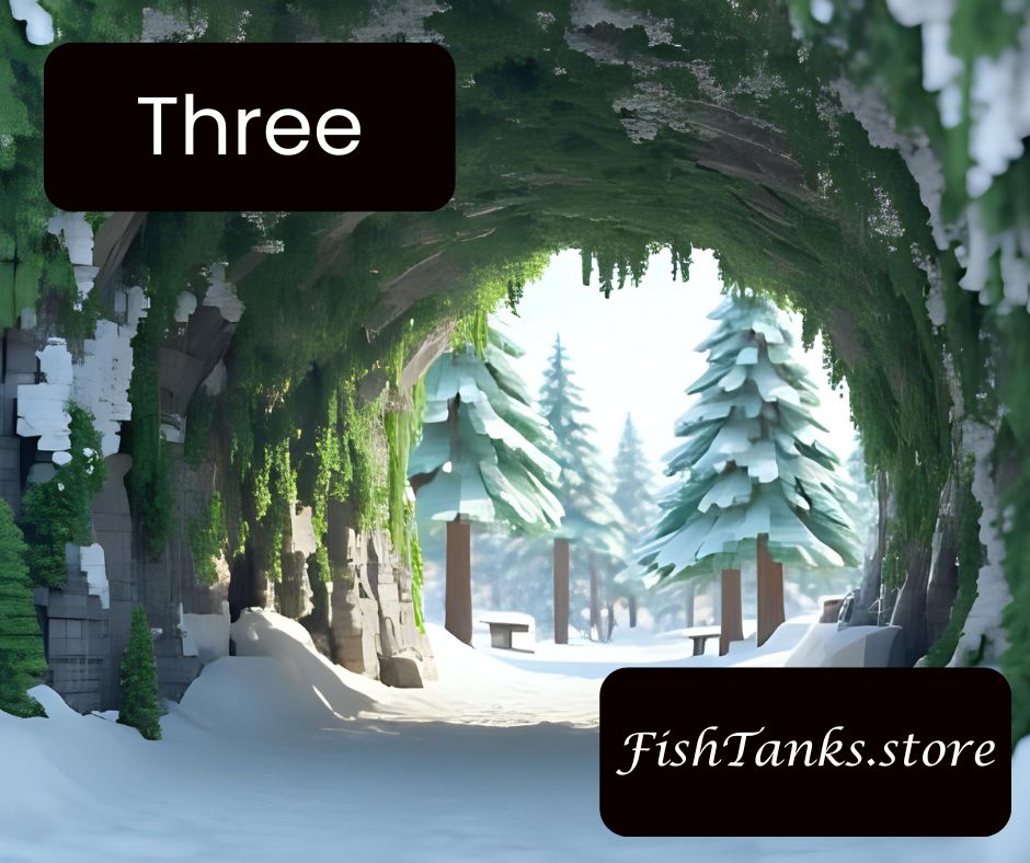 snow tunnel aquarium background