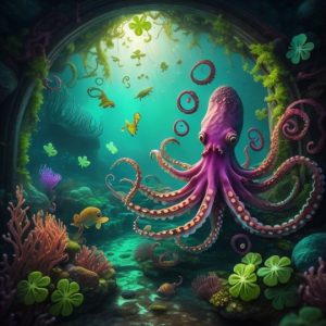 alt="octopus under the sea"