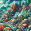 coral reef pastel