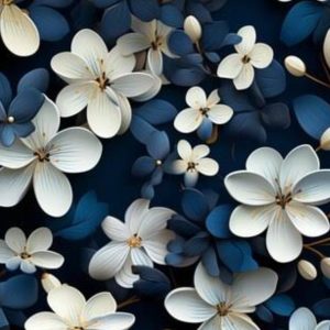 Alt="blue and white flowers"