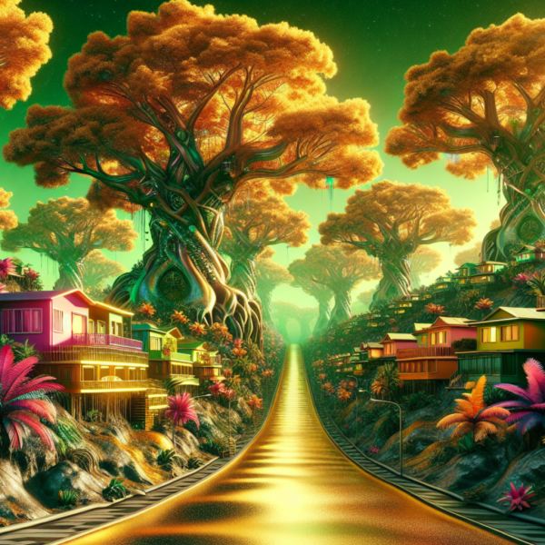 alt="another world gold streets and trees"