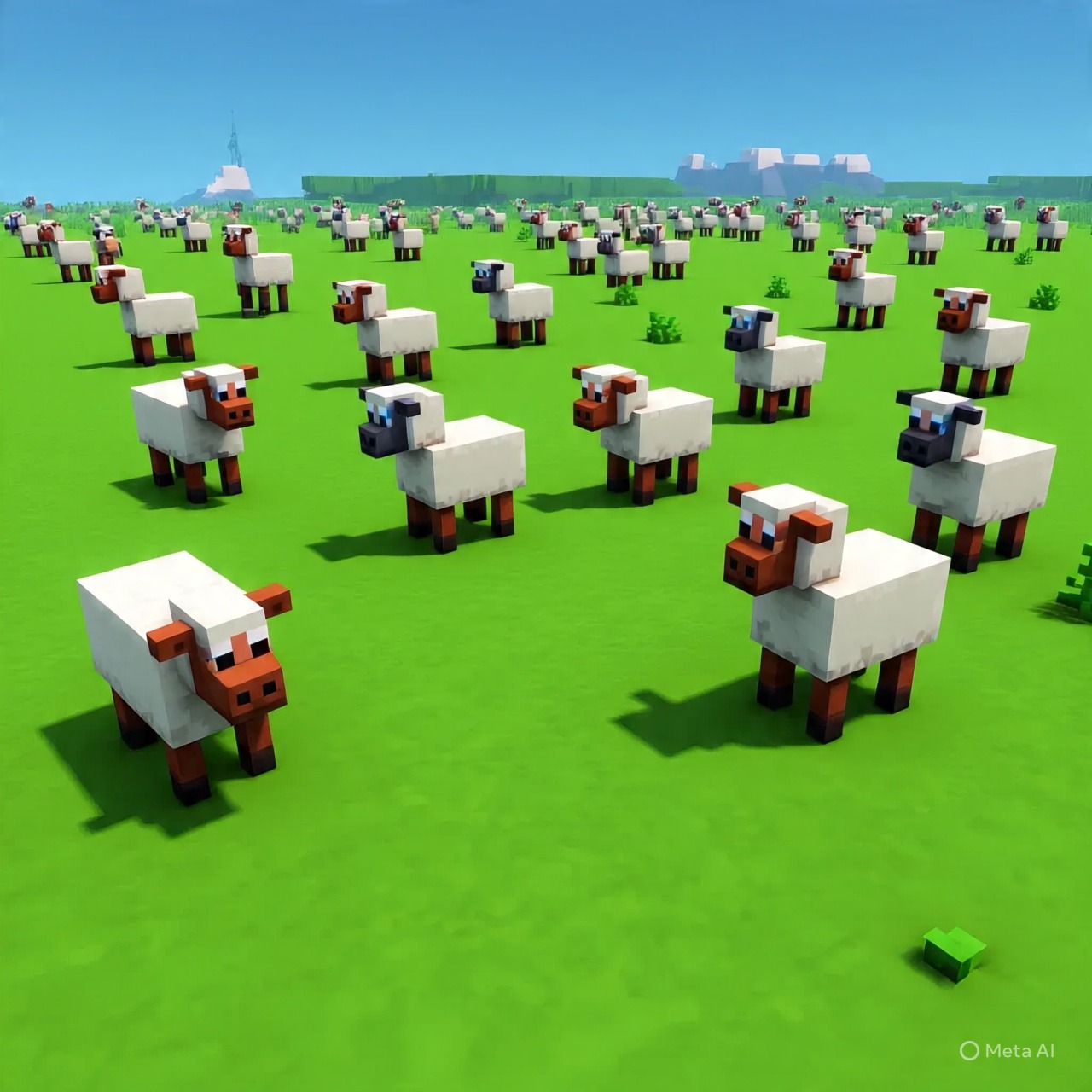 alt="minecraft fish tank sheep background"