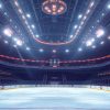 Ice Hockey Rink Background Sticker alt="Ice hockey rink background sticker"