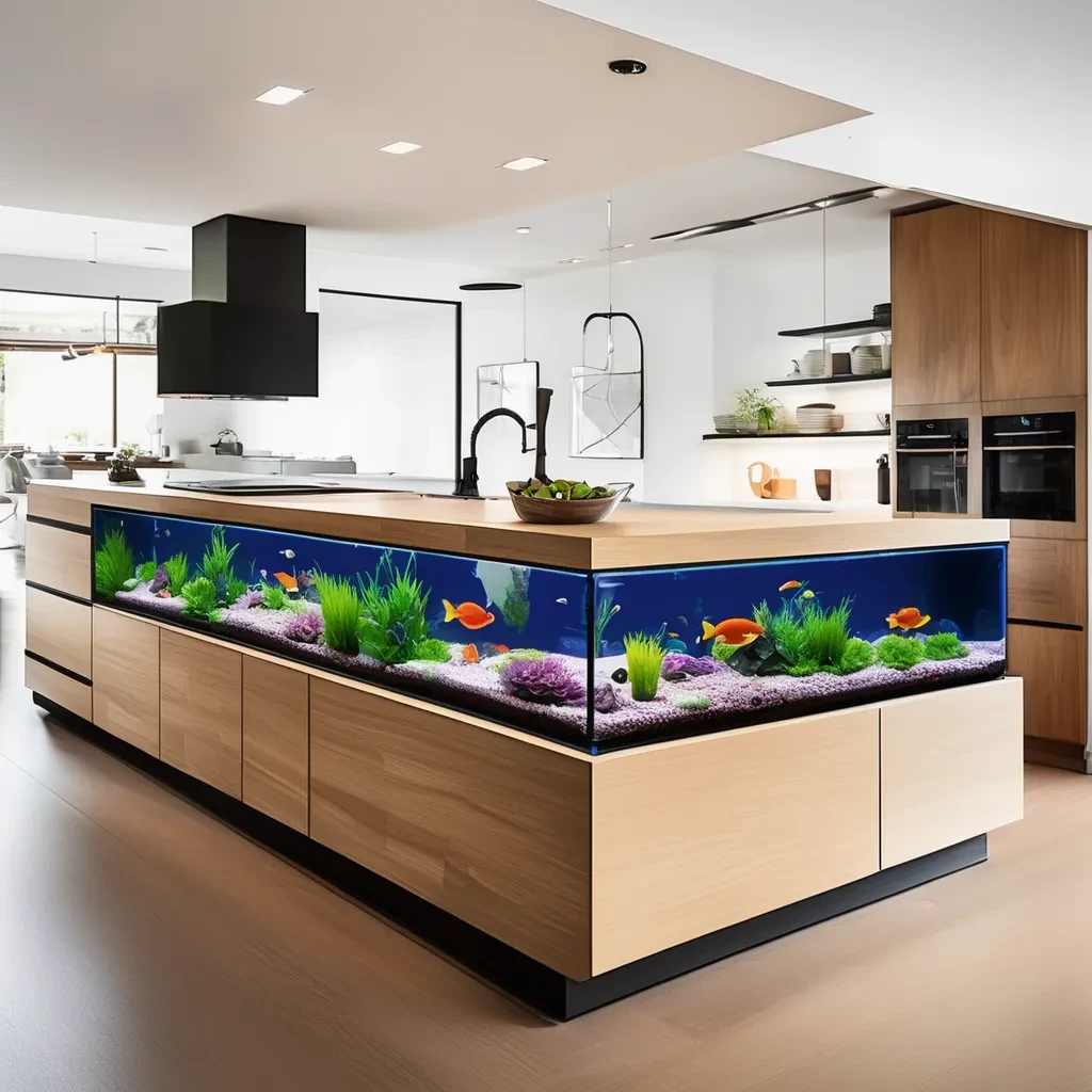 alt="kitchen island tank"