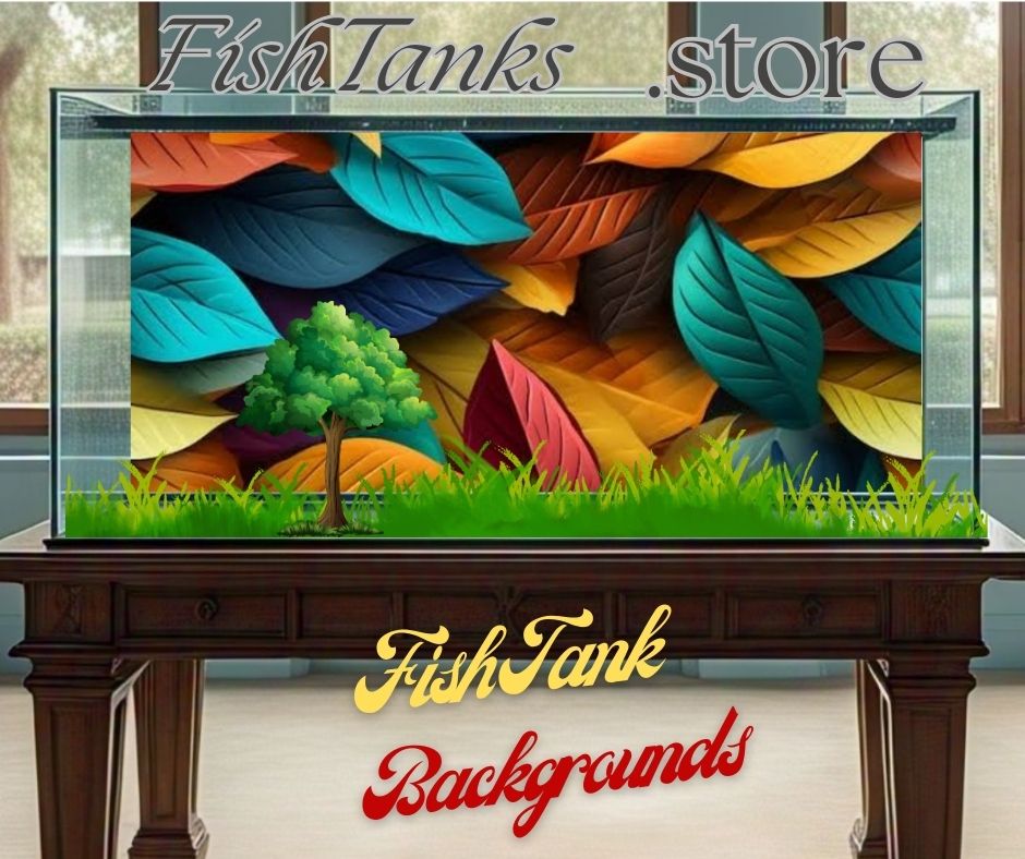 Vinyl fish tank background