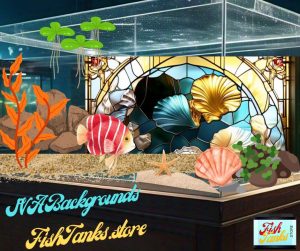 alt ="shell stained glass tank"