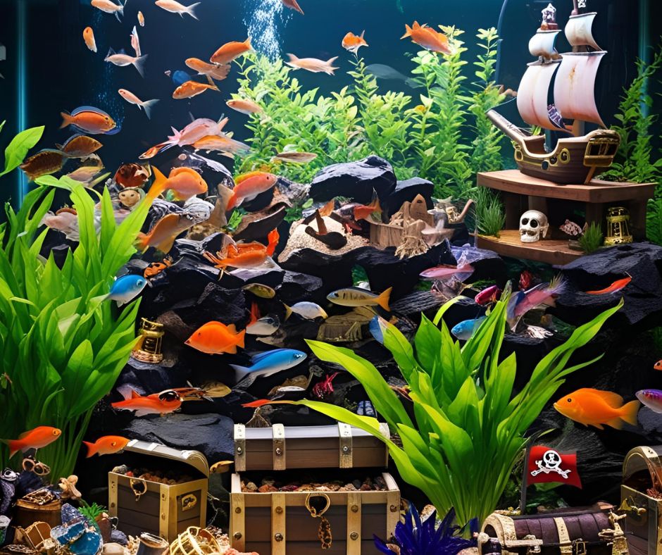 alt="overcrowded fish tank"