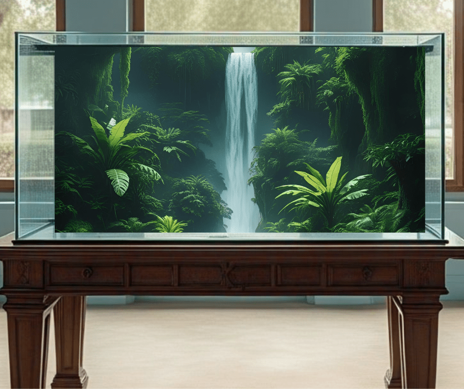 goldfish tank background