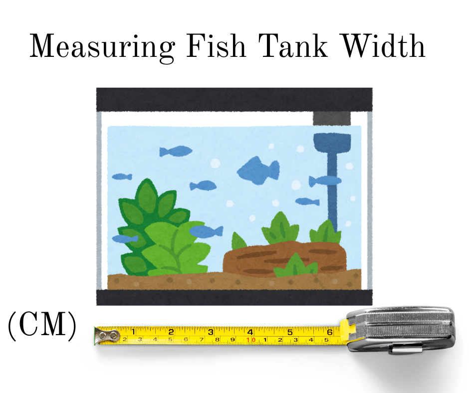 measuring aquarium and fish tank width