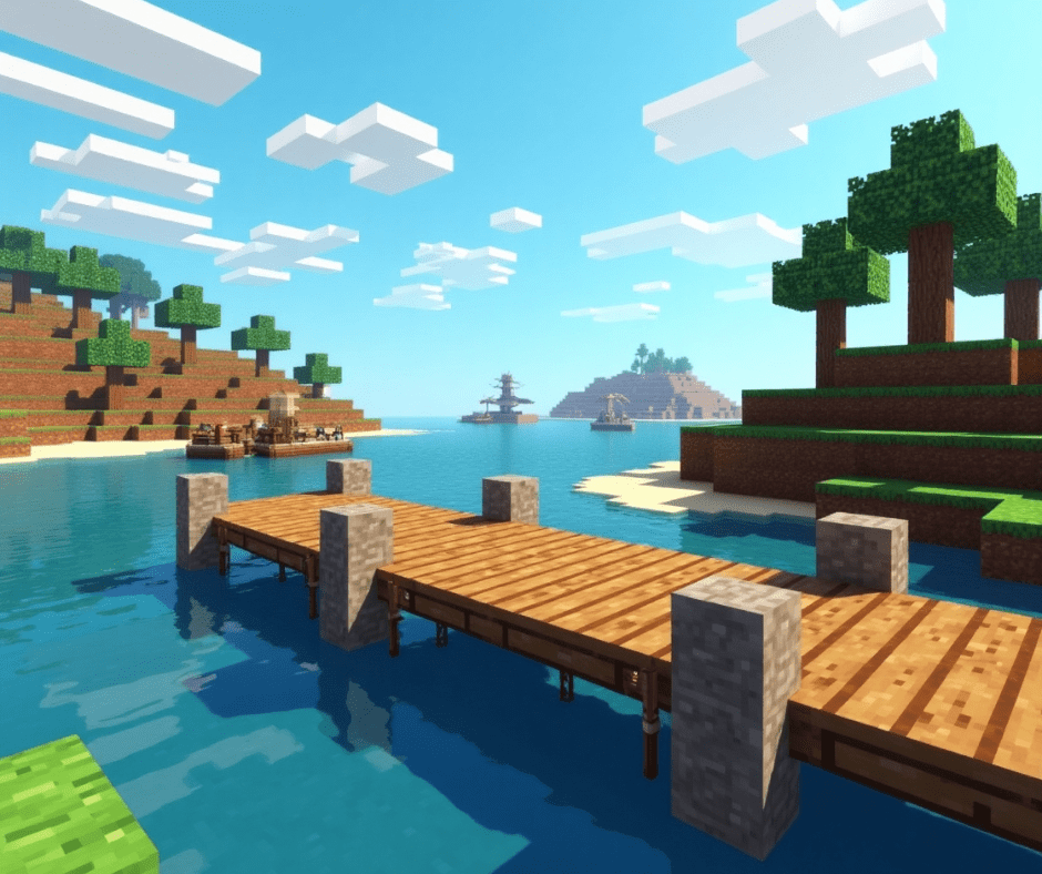 minecraft style dock