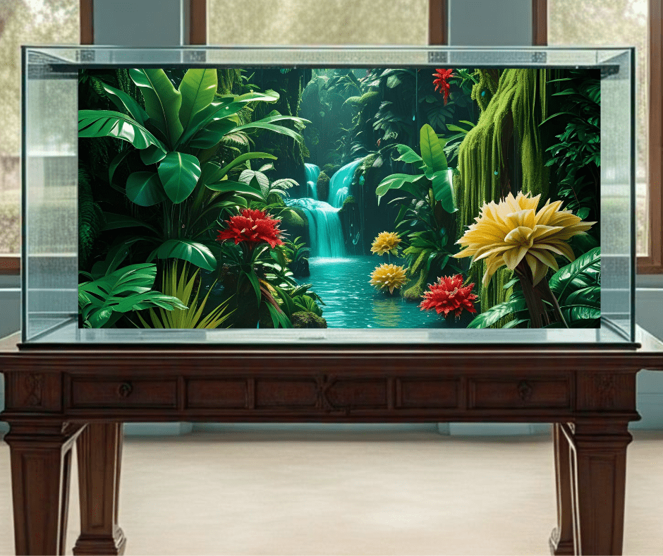 aquarium background rainforest