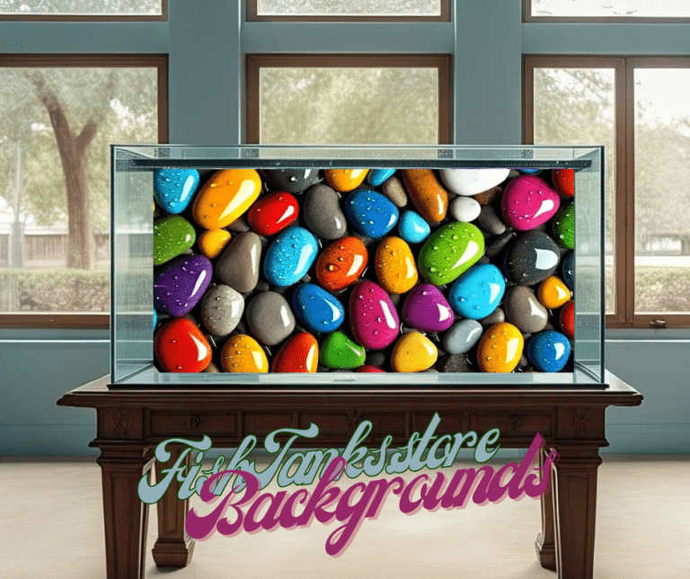 aquarium background stickers image of painted stones