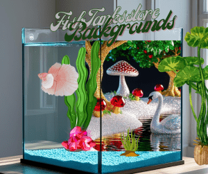 aquarium design features crystal trees