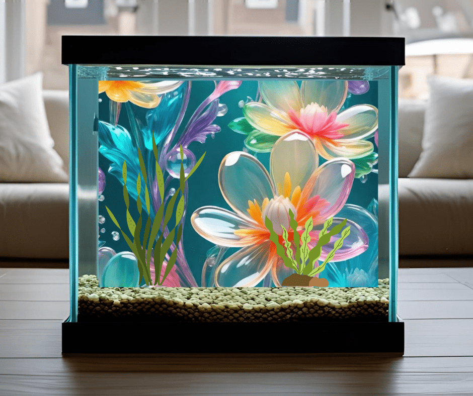 perfect betta fish tank background crystal flowers