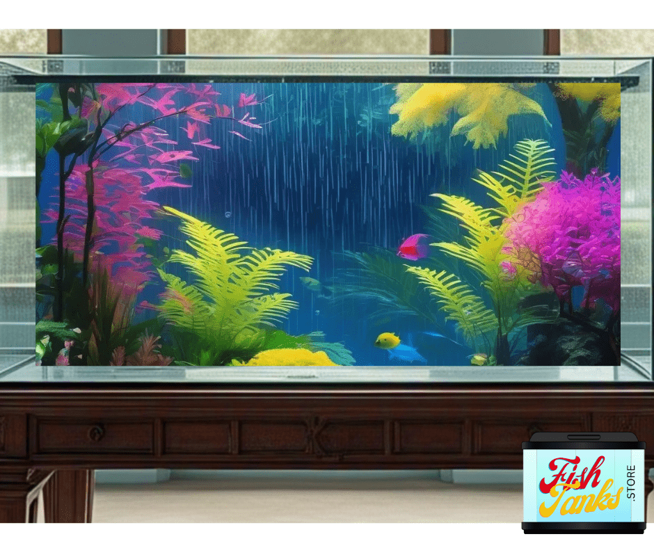 fish tank background image pink and blue