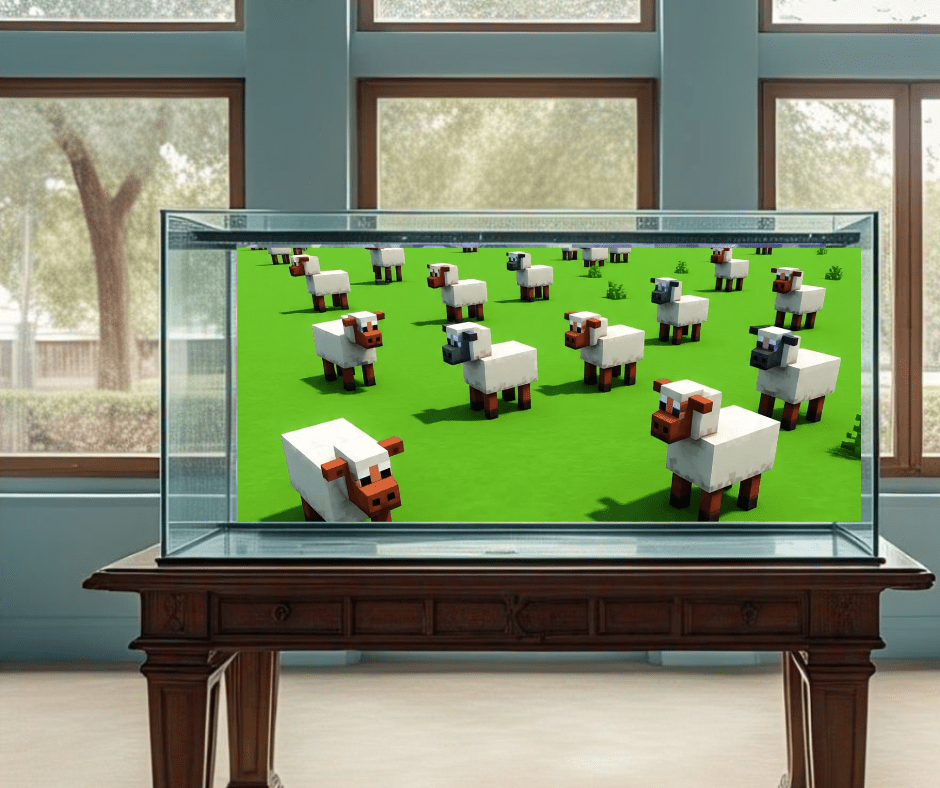 fish tank background ideas minecraft style sheep