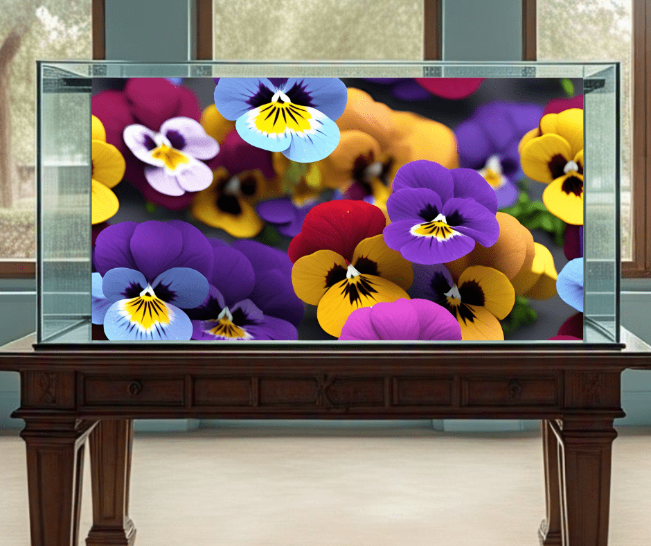 a pansy background