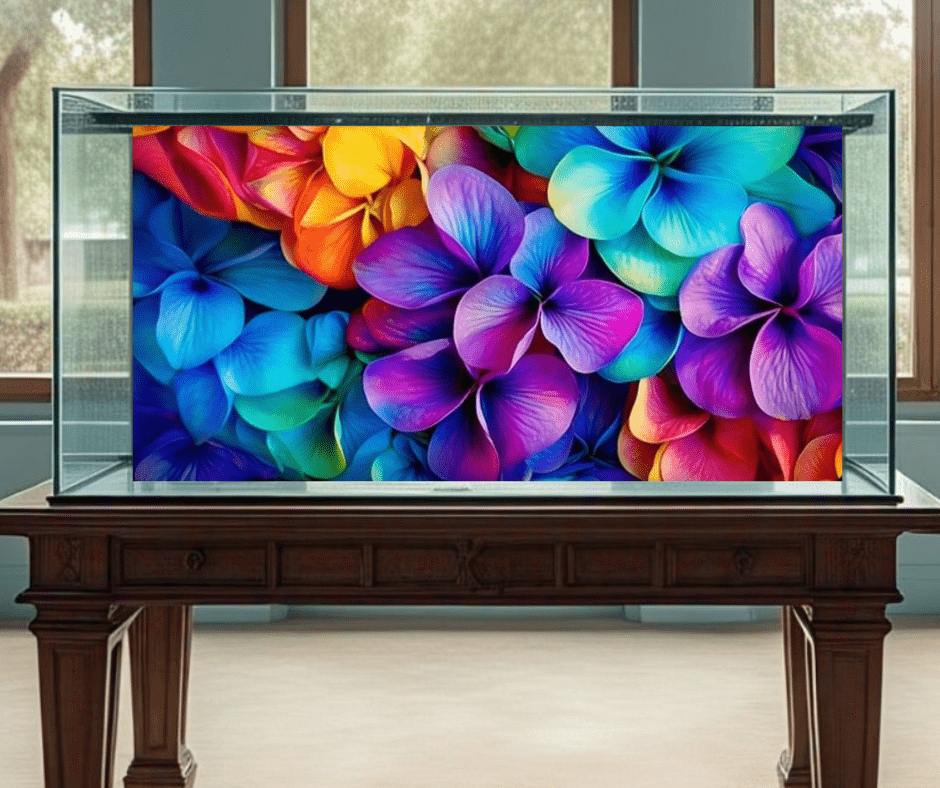 A pro aquarium background from fish tanks store