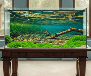 aquascaping under the river