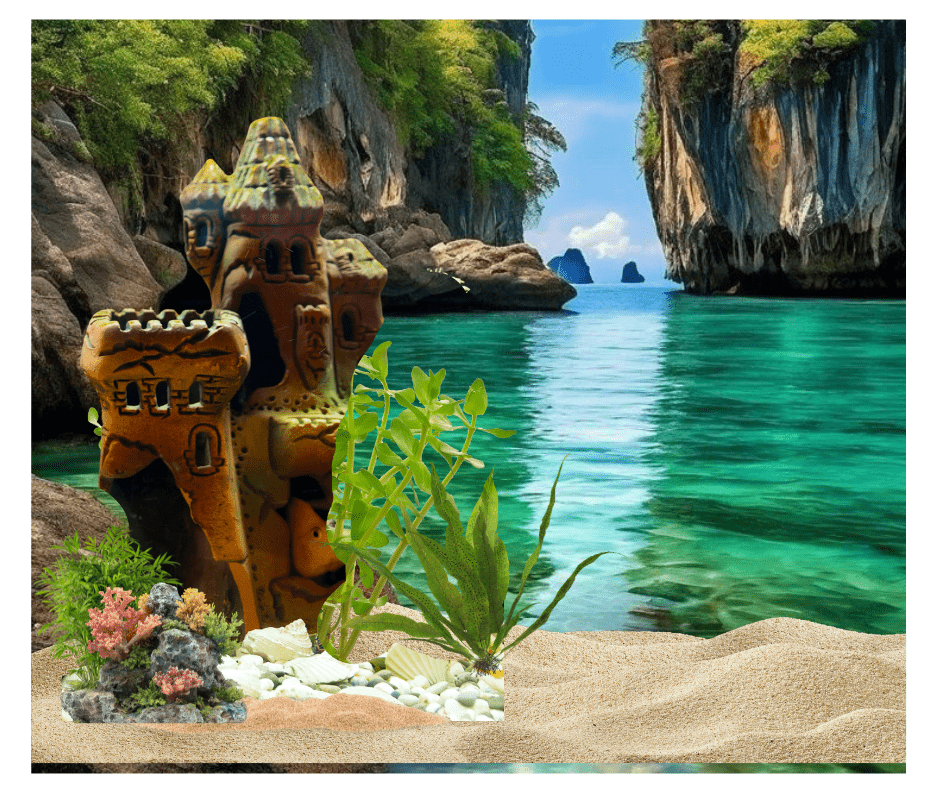 the beach and castle tank