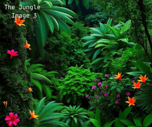 Another world in the jungle bright green fish tank sticker