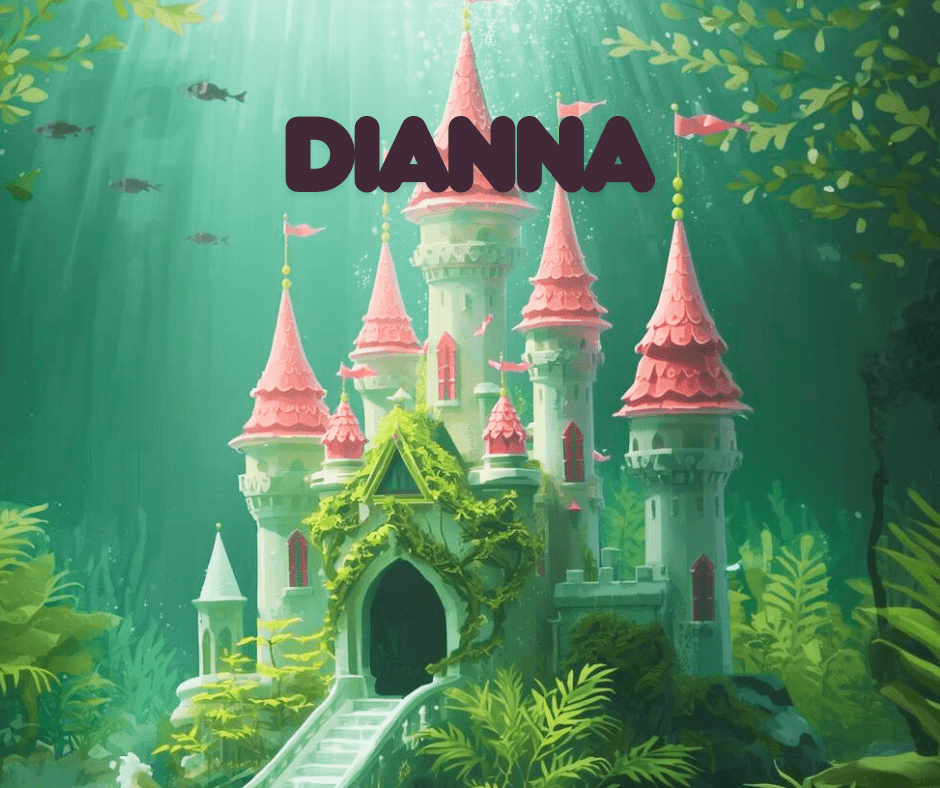 aquarium background personalised castle dianna