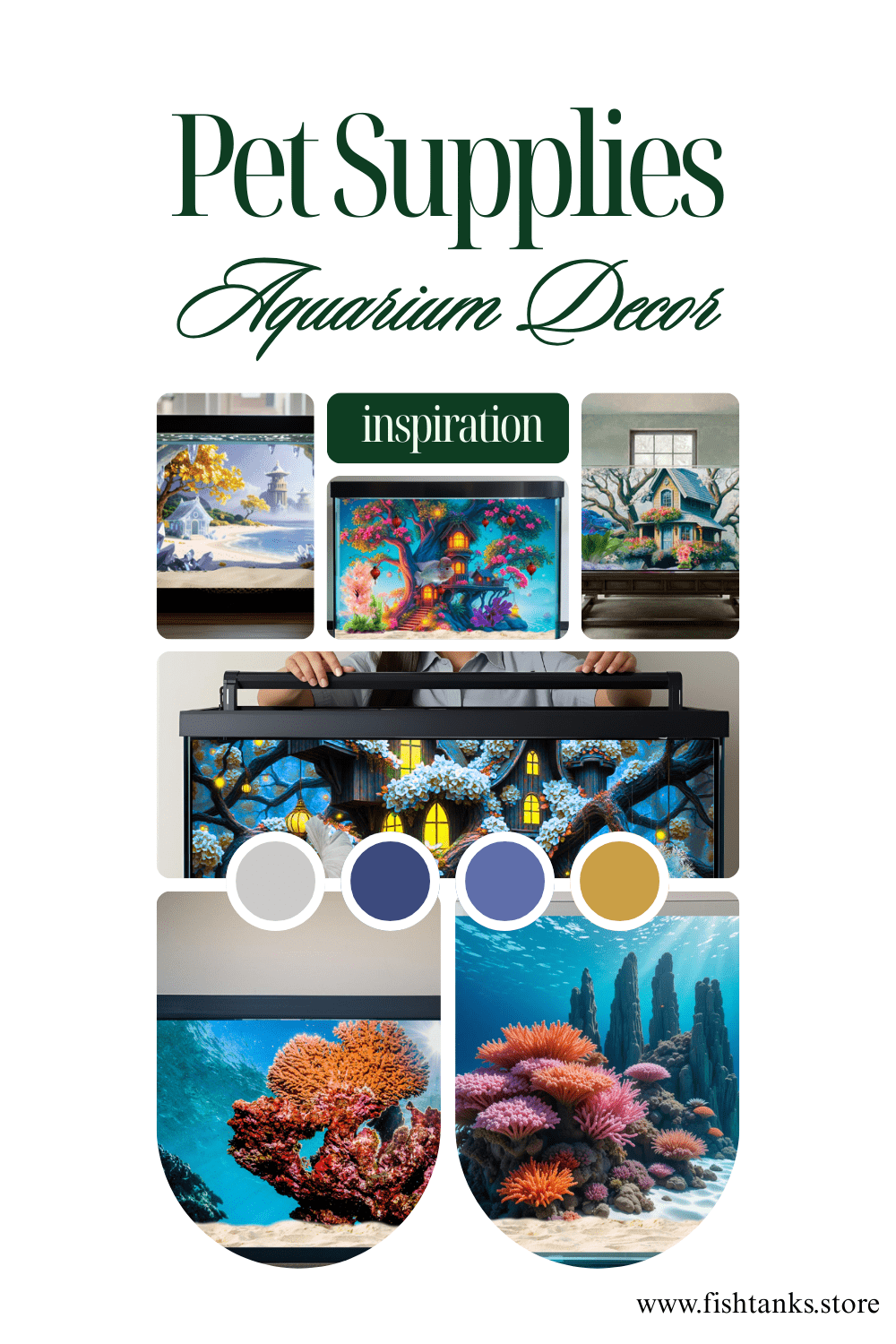featured image on about page of aquariums with backgrounds all fantasy style