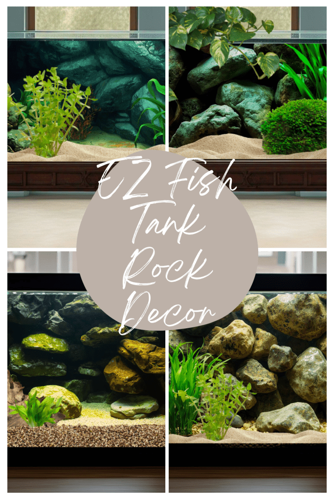 Pinterest theme rock wall aquarium decor examples